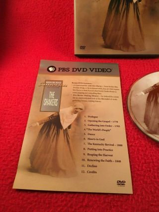 Ken Burns ' America: The Shakers DVD PBS Video 2002 Religion Region 1 USA Rare 2