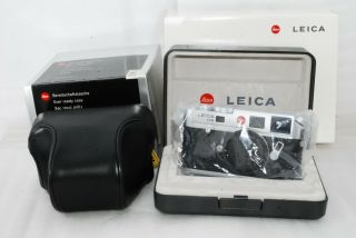 " Rare Top " Leica M6 Ttl 0.  72 Chrome 35mm Rangefinder Camera With Case 3007