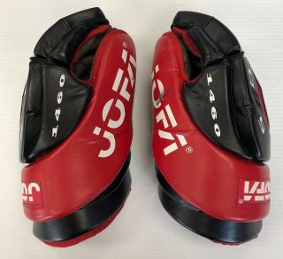 Vintage Rare Jofa 1460 Ice Hockey Player Gloves Size 14.  5 " Inch Black/red Glove
