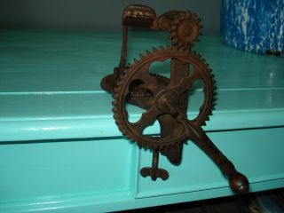 Antique Iron Turn Table Apple Peeler Parer Corer 1856 Lockey & Howland
