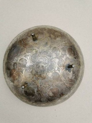 Large African Onisa silver Bowl Dated 1933 2