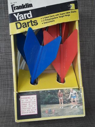 Banned Toy Franklin Yard Darts 1978 Rare