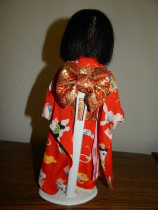 Rare Antique Japanese ichimatsu Gofun FRIENDSHIP DOLL with note from End of WWII 3
