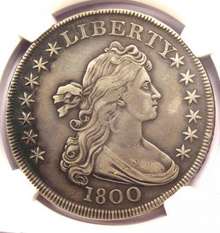 1800 Draped Bust Silver Dollar $1 Coin - Certified Ngc Xf Details - Rare Date