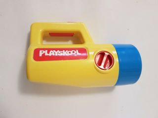 Vintage Playskool Toy Flashlight Color Changing Red Green White - Rare