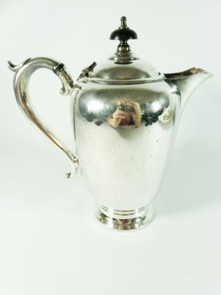 Antique Vintage Art Deco Silver Plated Teapot Coffee Pot Hardy Bros England Epns