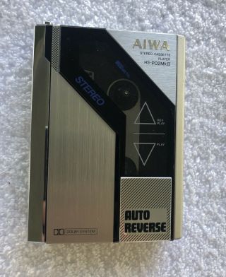 Aiwa Hs - P02mkii Cassette Player Vintage Rare