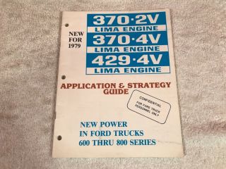 Rare 1978 Ford Dealer Truck Application Strategy Guide Brochure 39 Page