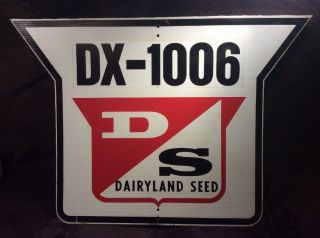 D/s Ds Dairyland Seed Sign Farm Dealer Advertising Dx 1006 Rare Vintage