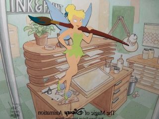 Tinkerbell Peter Pan Limited Edition Hand Painted Animation Cel Disney MGM Rare 2