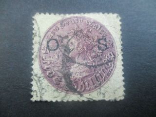 Nsw Stamps: Overprint Os Coin - Rare (d370)