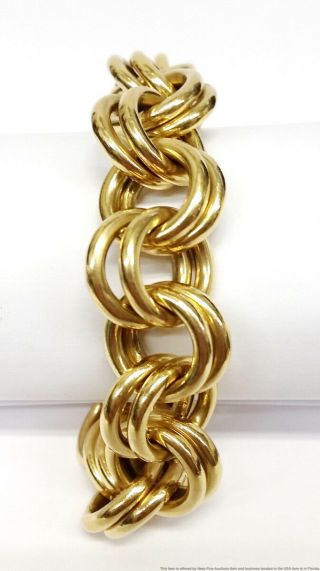 Mega Rare Vintage Tiffany Co Schlumberger 18K Gold Special Order Bracelet 3