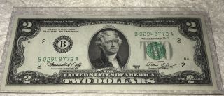 Lucky 1976 (york B) Uncirculated Two Dollar Bill Crisp $2 Note 60,  Rare New”
