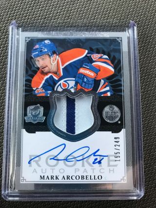 13 - 14 The Cup Mark Arcobello Rookie Patch Auto Rpa /249 166 Oilers Rare