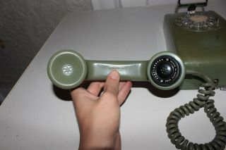 Vintage RARE General Electric Telephone Rotary Phone Wall Green Home S15 3
