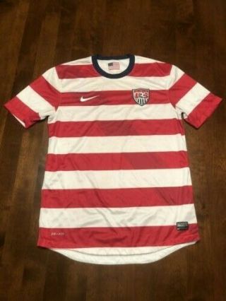 Usa Soccer Nike Waldo Usmnt 2012 Rare Mens Medium Jersey Us