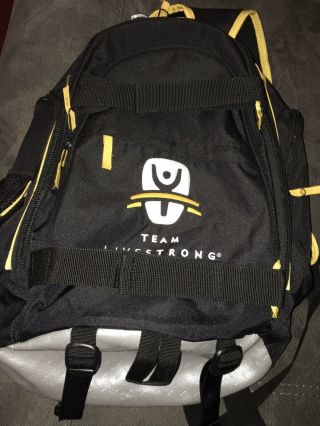 Nike Id Team Livestrong Max Air Backpack Black And Yellow - Rare