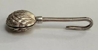 Antique Sterling Silver Clam Shell Napkin Holder