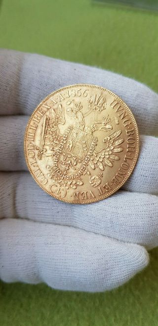 Austria - Franz Joseph 1856 4 Dukat / Ducat Wien - 13,  9 G - Very Rare