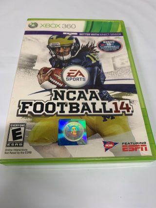 Ncaa Football 14 Xbox 360 Video Game Rare College Football 14