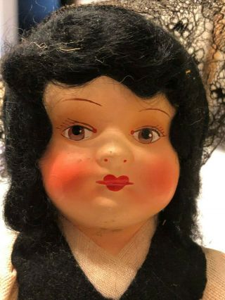 Vintage 10 " Beauty Kimport Doll Made In Switzerland/lovely Face,  Hard To Find