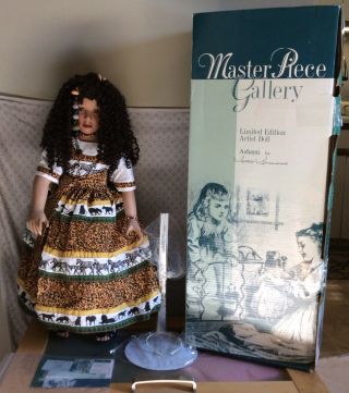 Rare,  Masterpiece Galleries By Dottie Dunsmore Limited Edition Doll Ashanti Mib
