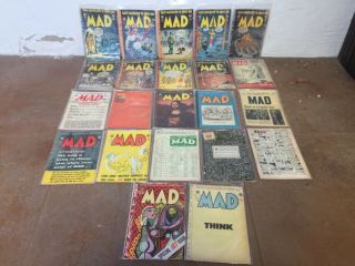 Rare 1952 Ec Golden Age Mad Comics 1 - 4,  6 - 23 Complete Keys