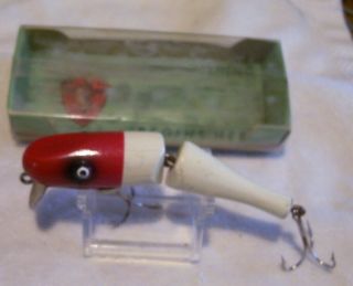 Vintage Paw Paw Baby Jointed Pike Wood Lure 9/20/19p Box Nr 1500