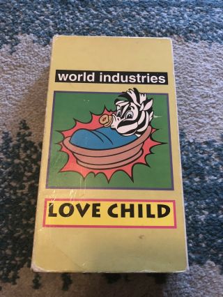 Rare Vintage Skate Video World Industries Love Child Vhs 1992 With Sleeve