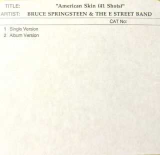 Bruce Springsteen Very Rare Australian Promo Only American Skin (41 Shots) Cd