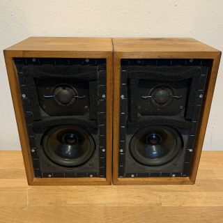 Rare Pair Walnut Finished Rogers LS3/5A Gold Badge BBC Studio Monitor Speakers 2