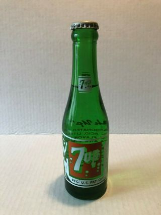 Rare Full 1947 7up 7oz.  Swim Suit Bottle Union City Tennessee