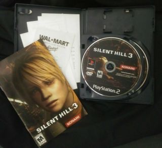 Silent Hill 3 Black Lable Ps2 Game And Soundtrack Rare,  Complete