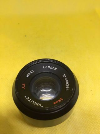 Wray London Unilite 39mm F/2 Vintage Lens Rare