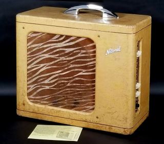 , Save $400.  Rare Vintage 1953 National 1210 Guitar,  Harp Amp.  Tone Legend