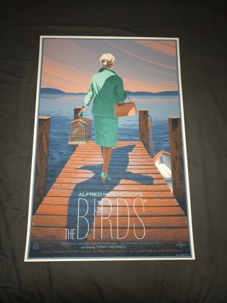 The Birds (here Comes Trouble) Poster Laurent Durieux Rare Signed Mondo