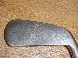 R.  Condie " Smooth Face Special " Antique Hickory Shaft Golf Club Hand Forged