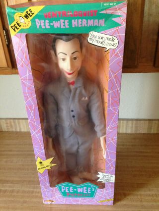 Ventriloquist Pee Wee Herman Playhouse Doll Matchbox 1989 26 Inches Mib Rare