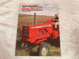 Rare 1964 Allis Chalmers One Ninety Tractor 23 Page Dealer Brochure