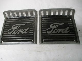 Rare Vintage Ford Model T A Script Running Board Step Plates Ratrod Street