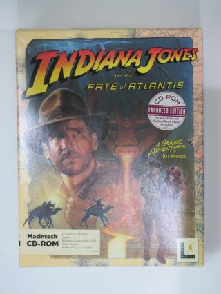 Indiana Jones and the Fate of Atlantis Mac Edition Rare Collectible Game 3