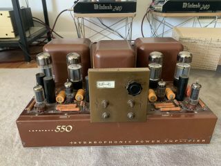 Rare Lafayette Stereo 550 Tube Amplifier 7027a Power