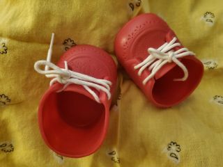 Cabbage Patch Kids Vintage 1984 Cherry Red Hi Top Shoes Fits 16 " Cpk