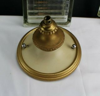 Antique Ceiling Cap For Hanging Light Fixture Gold And Cream