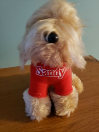 Vintage 1982 Little Orphan Annie Plush Dog Sandy By Knickerbocker 10 "