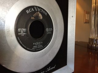 Very Rare 1958 RCA Victor Radio Station Program Director Award Perez Prado 2