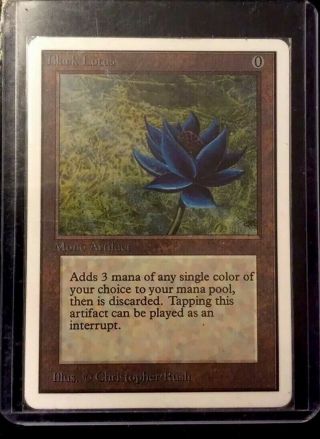 Black Lotus Unlimited Magic The Gathering Mtg Card