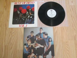 Best Of Devo Lp - 1986 With Poster - Mega Rare