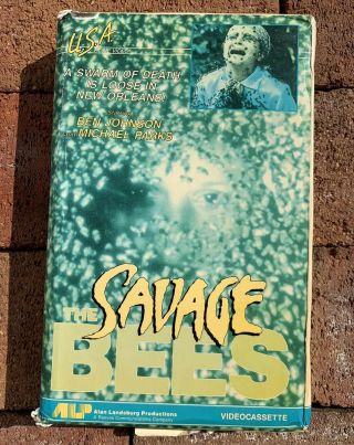 70s The Savage Bees Rare Big Box Vhs Horror U.  S.  A Tape