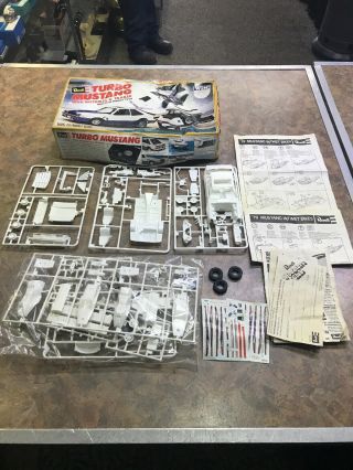 Vintage Revell 79 Turbo Mustang With Wetbikes And Trailer Kit 7401